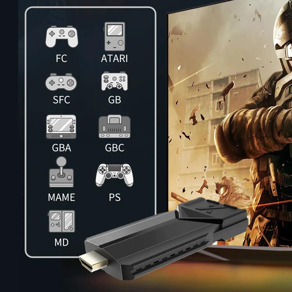 내장 게임 플레이어 콘솔, 무선 레트로 게임 콘솔, 4K HDMI 호환 출력, D90 비디오 게임 콘솔, 에뮬레이터 9 개